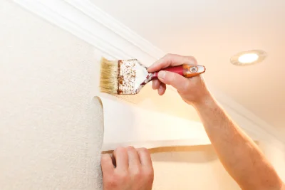 Pose de papier peint à Caussols — revêtements muraux et toiles de verre